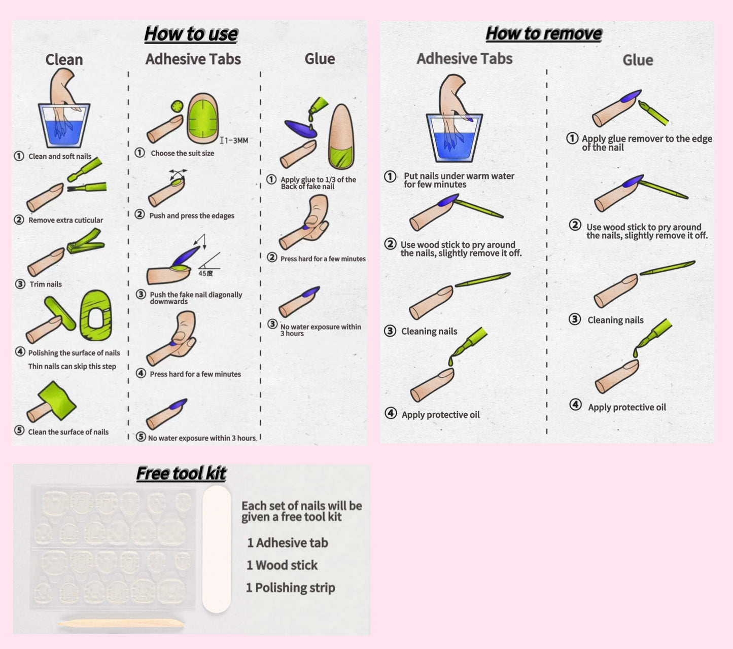 Handmade Volcanic Magma Viper Lemon Green Glitter Demon Eyes Press On Nails Halloween Nails Gothic Nails St Patrick's Day Nails